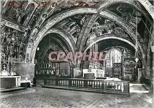 Cartes postales moderne Assisi Basilique inferieure de St Francois Croisade et Altar principale