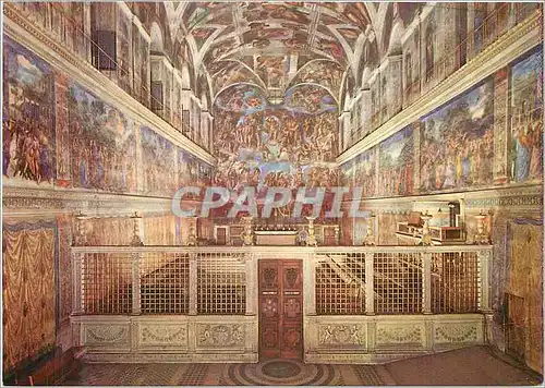 Cartes postales moderne Roma Vaticano Interno Cappella Sistina