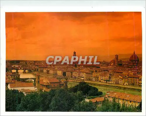 Moderne Karte Firenze Veduta panoramica