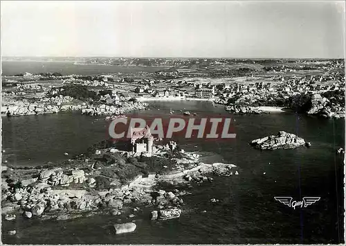 Cartes postales moderne La France vue du Ciel Ploumanac'h en Perros Guirec (C du N)Chateau de Costaeres et Plge Saint Gu