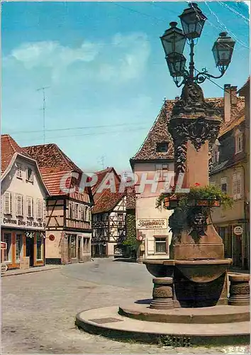 Moderne Karte L'Alsace Pittoresque Wissembourg Place du Marche aux Choux