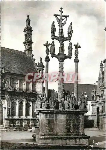 Cartes postales moderne Bretagne Saint Thegonnec (Finistere)Le Calvaire de 1610 a proximite de l'Ossuaire