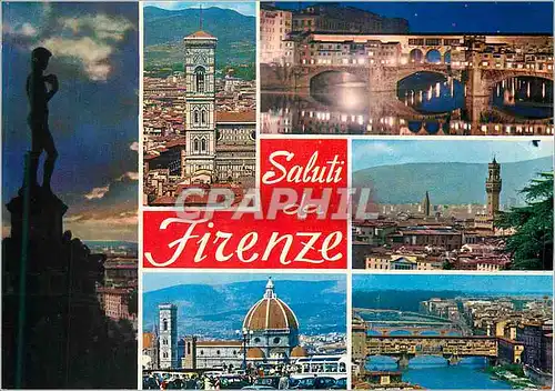 Cartes postales moderne Saluti Firenze