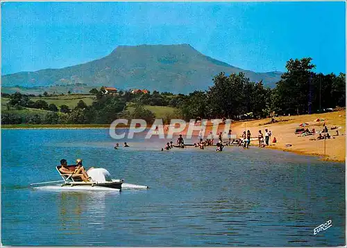 Cartes postales moderne En Pays Basque Saint Pee s Nivelle le Lac Alain Cami Une des Plages face a la Rhune