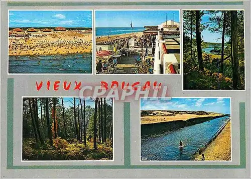 Moderne Karte Vieux Boucau (Landes)La plage