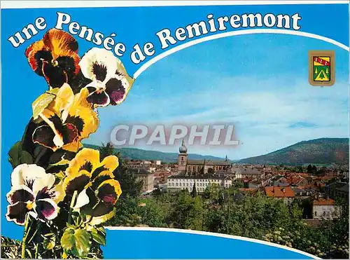 Moderne Karte Remiremont (Vosges)Vue generale