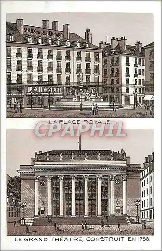 Cartes postales La Place Royale le Grand theatre Construit en 1788