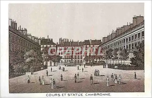 Cartes postales Cours et Statue Cambronne