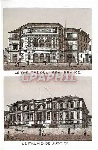 Cartes postales Le Theatre de la Renaissance Le palais de Justice
