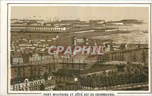 Cartes postales Port Militaire et Cote est de Chergourg