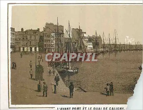 Cartes postales L'Avant port et le quai de Caligny