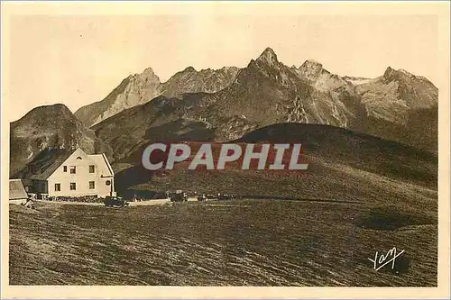 Cartes postales Les Pyrenees Route thermale Des Eaux Bonnes a Argules Gazost Le Col d'Aubisque Hotellerie Vue ma