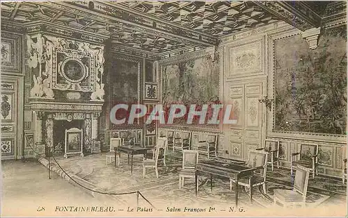 Cartes postales Fontainebleau Le Palais Salon Francois 1er