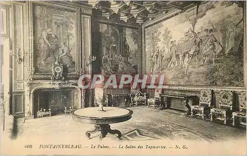 Ansichtskarte AK Fontainebleau Le Palais le Salon des Tapisseries