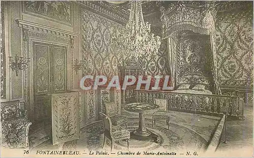 Cartes postales Fontainebleau Le Palais Chambre de Marie Antoinette
