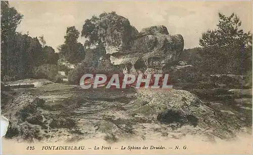 Ansichtskarte AK Fontainebleau La Foret Les Sphinx des Druisde