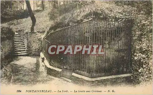 Ansichtskarte AK Fontainebleau La Foret la Grotte aux Cristaux