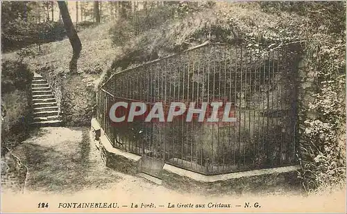 Cartes postales Fontainebleau La Foret la Grotte aux Cristaux