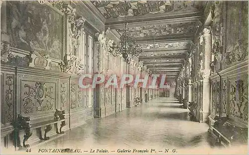 Cartes postales Fontainebleau Le Palais Galerie Francois 1er