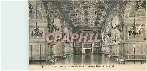 Cartes postales Chateau de Fontainebleau Galerie Henri II
