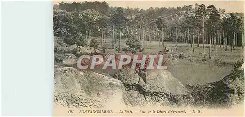 Cartes postales Fontainebleau La Foret Vue sur le Desert d'Aprement