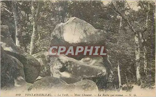 Cartes postales Fontainebleau La Foret Mont Chauvet La Roche qui rennue