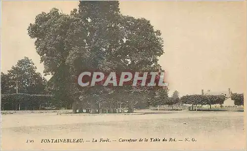 Cartes postales Fontainebleau La Foret Carrefour de la Table du Roi