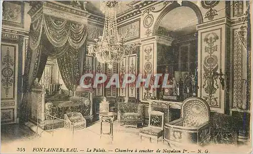 Cartes postales Fontainebeleau Le Palais Chambre a coucher de Napoleon 1er
