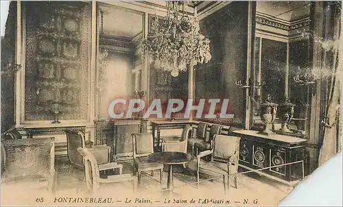 Ansichtskarte AK Fontainebeleau Le Palais Le Salon de L'Abdication