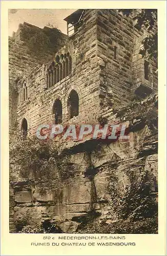 Cartes postales Niederbronn Les bains Ruines du Chateau de Wasebourg