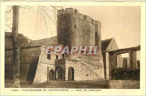 Ansichtskarte AK Forteresse de Lichtenberg Vue du Donjon