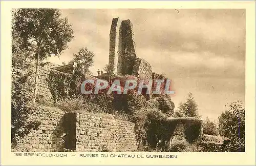 Ansichtskarte AK Grendelbruch Ruines du Chateau de Guirbaden