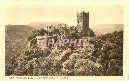 Cartes postales Ribeauville Le Chateau St Ulrich