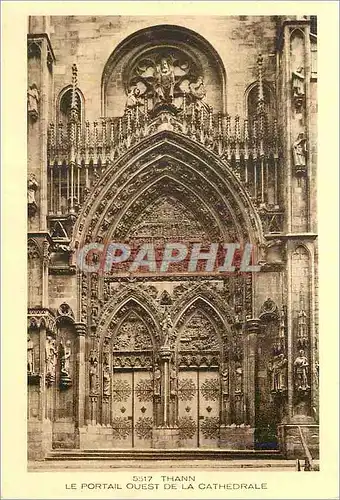 Cartes postales Thann Le Portail Ouest de la Cathedrale