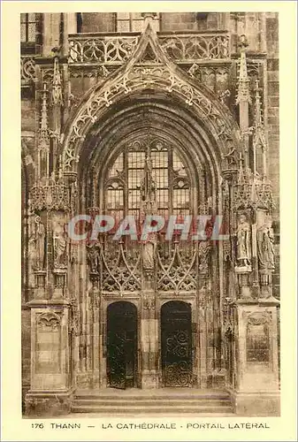 Ansichtskarte AK Thann La Cathedrale Portail Lateral