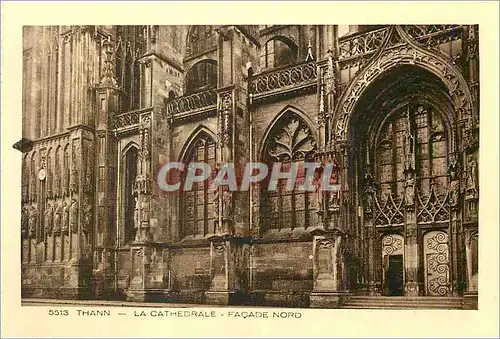 Cartes postales Thann La Cathedrale Facade Nord