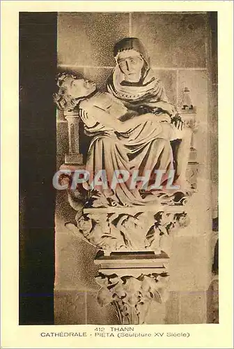 Cartes postales Thann Cathedrale Pieta  (Sculpture XV Siecle)
