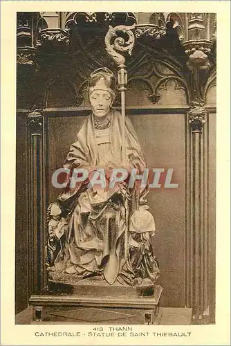 Cartes postales Thann Cathedrale Statue de Saint Thiebault