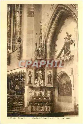 Ansichtskarte AK Thann Cathedrale Autel Lateral