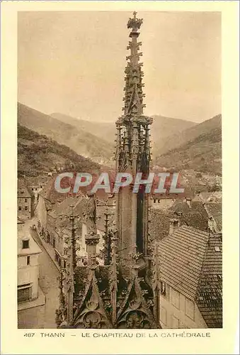 Ansichtskarte AK Thann Le Chapiteau de la Cathedrale