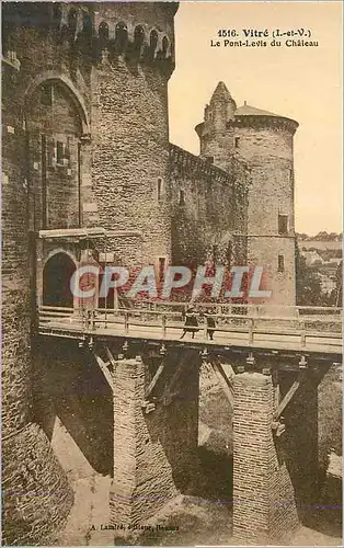 Ansichtskarte AK Vitre (I et V)Le Pont Levis du Chateau