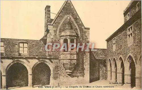 Cartes postales Vitre (I et V)La Chapelle du Chateau et Chaire exterieure