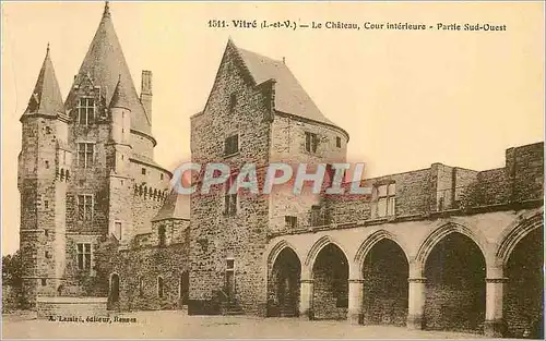 Cartes postales Vitre (I et V)Le Chateau Cour interieure Partie Sud Ouest