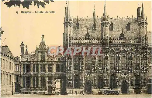 Cartes postales Bruges L'hotel de Ville