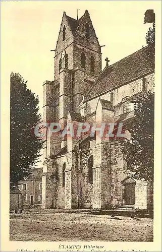 Cartes postales Etampes Historique Eglise Saint Martin (XII siecle)