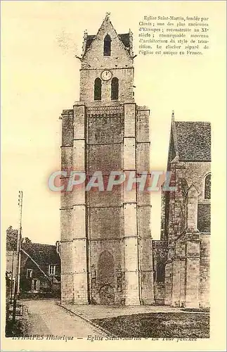 Ansichtskarte AK Etampes Historique Eglise Saint Martin LA Tour
