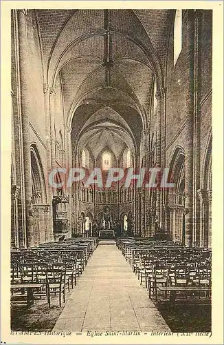 Cartes postales Etampes Historique Eglise Saint Martin Interieur (XII siecle)