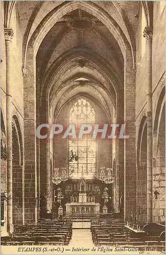 Ansichtskarte AK Etampes (S et O) Interieur de l'Eglise Saint Gilles