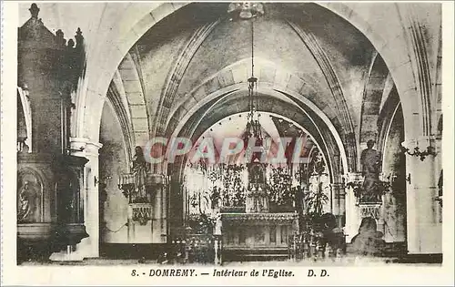 Ansichtskarte AK Domremy Interieur de l'Eglise