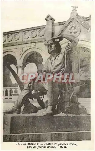 Cartes postales Domremy Statue de Jacques D'Arc Pere de Jeanne d'Arc